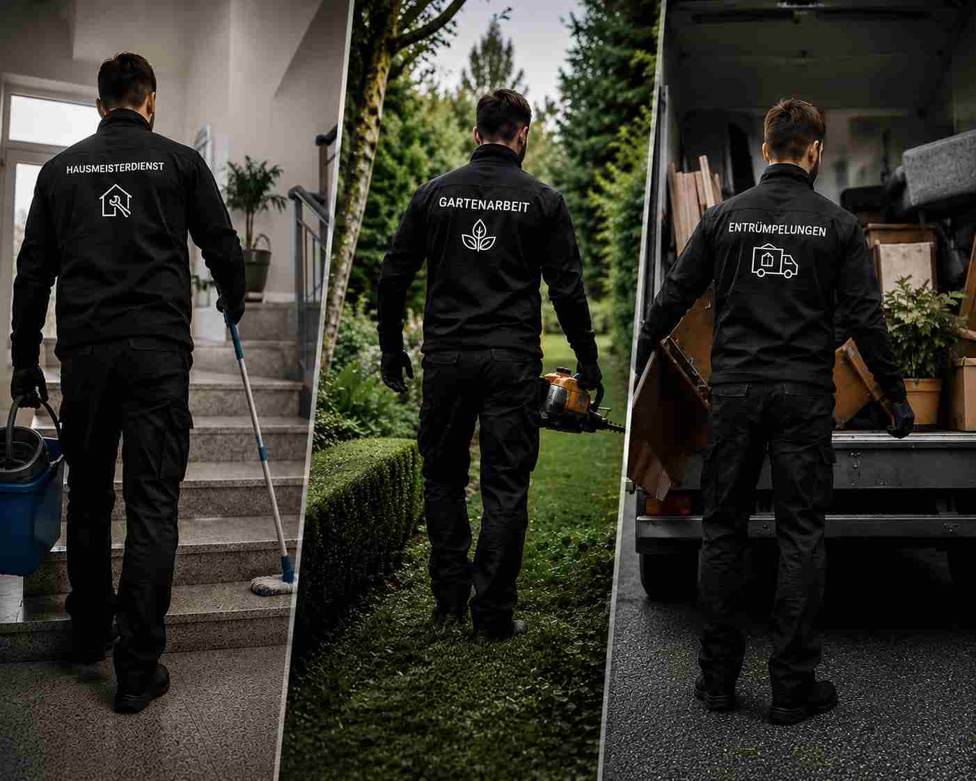 Papa Flo im Einsatz: Treppenhausreinigung, Gartenarbeit und Entrümpelung
